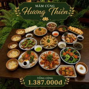 Đặt Mâm Cúng Chay Hương Thiền